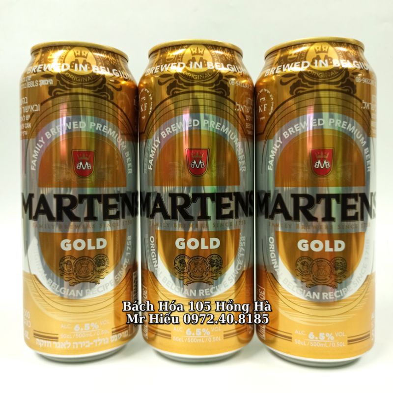 [Hỏa tốc] Bia Martens Gold 6,5% thùng 24 lon 500ml