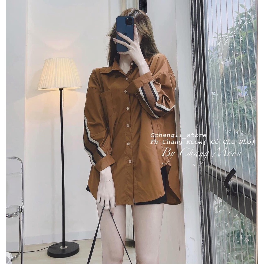 Áo sơ mi công sở nữ đẹp kiểu Hàn Quốc form rộng tay dài chất - ZADOLA FASHION