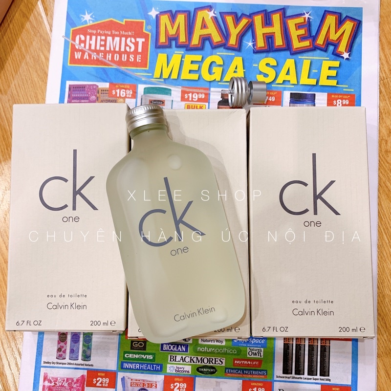 Nước hoa chính hãng Calvin Klein CK One 200ml xách tay