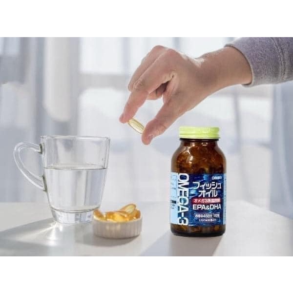 Viên Uống Dầu Cá OMEGA 3 ORIHIRO Nội Địa Nhật Bản 180 Viên - SAKUKO