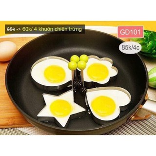 Combo 4 Khuôn Chiên Trứng Làm Bánh Tạo Hình
