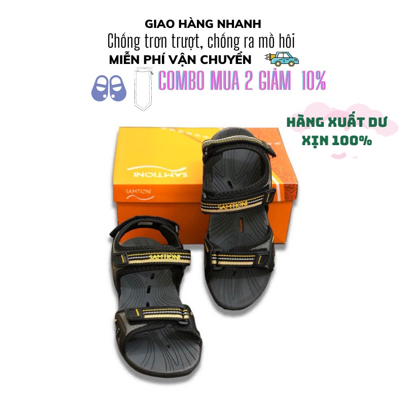 Sandal Bé Trai Chống Ra Mồ Hôi Chân SAMTION, SOTER Hàng Xuất Dư Xịn Full Box Cao Cấp Hà Anh Vnxk