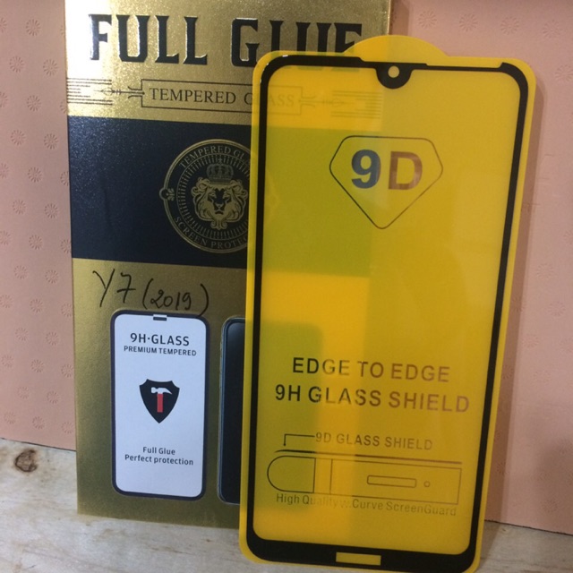 Dán full keo 5D glue Huawei Y7 pro 2019