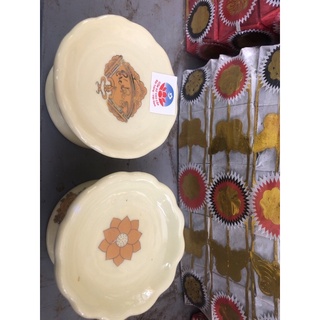 Chân Nến Thờ Men Vàng