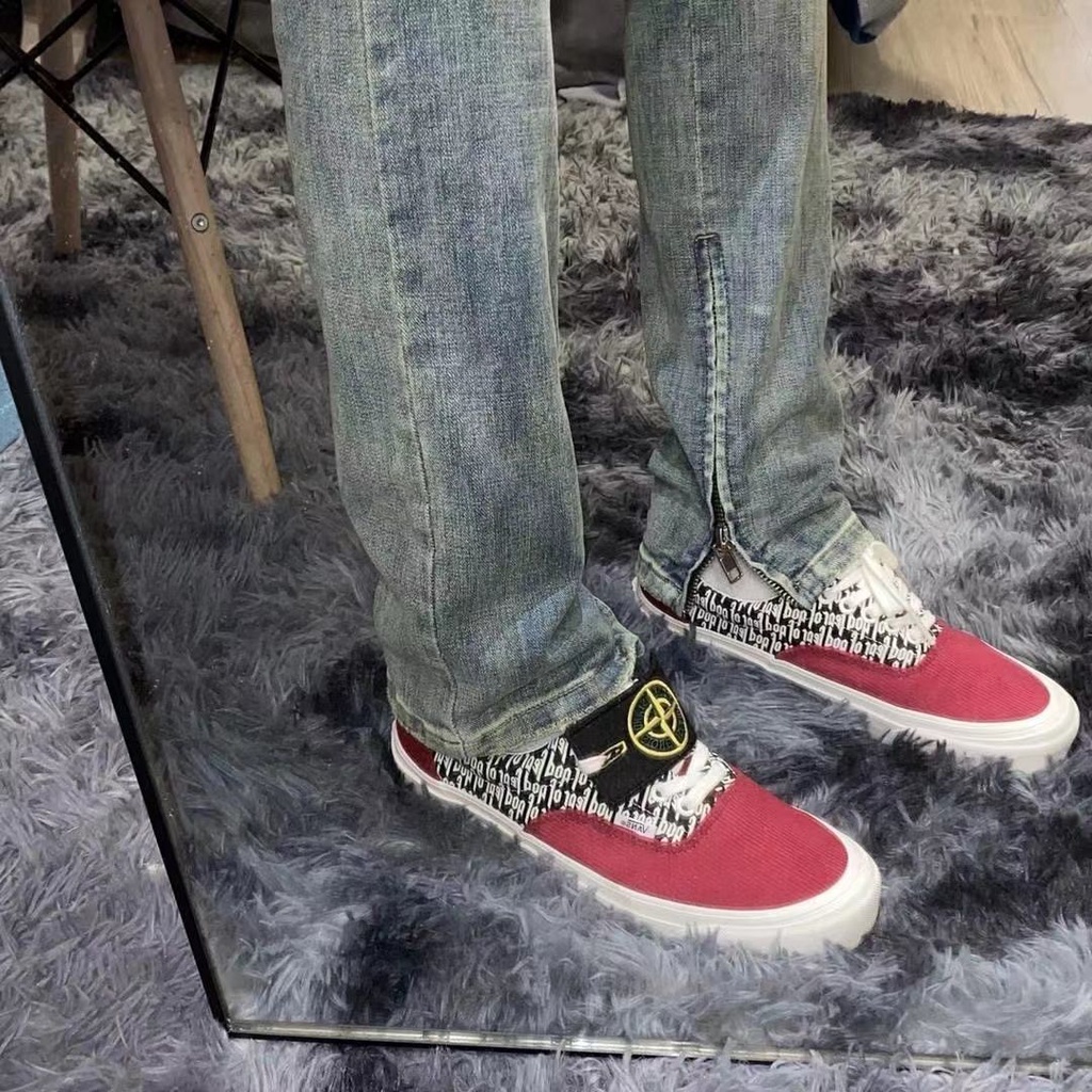 ☇⊙ Quần Jean Ống Suông Ôm Dáng Khóa Kéo Rách Lỗ Kiểu Đường Phố Mỹ Thời Thượng Cho Nữ