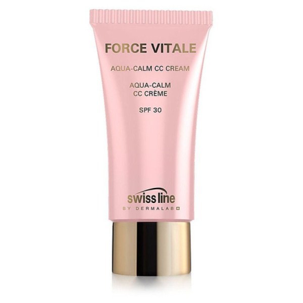 Kem nền trang điểm hỗ trợ chống nắng Swissline Force Vitale Aqua Calm CC Cream SPF30