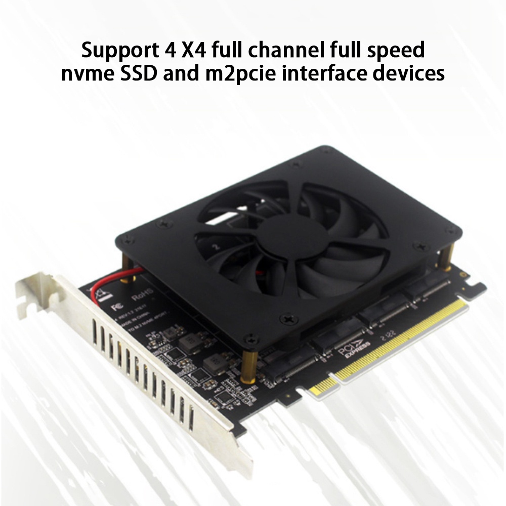 Bảng Mạch Chuyển Đổi Pci-Ex16 Nvme M.2 Mkey Ssd Raid Array Mở Rộng Thẻ Pci-E | BigBuy360 - bigbuy360.vn