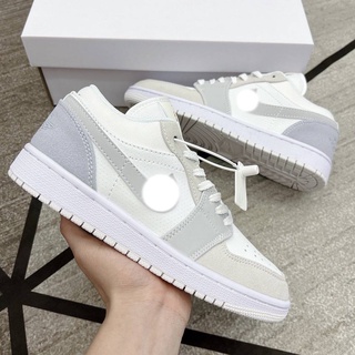 Giày trắng xám cổ thấp gót xanh xám sneaker nam nữ thời trang full size 36 - 43 full box bill