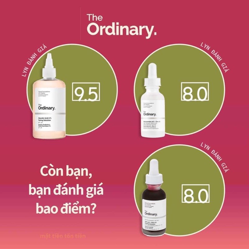 Tinh chất, Serum Niacinamide 10% + Zinc 1% - The Ordinary.