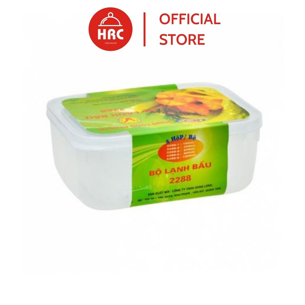 Hộp nhựa đựng thực phẩm, Hộp trữ đông, ăn dặm  Song Long 2288