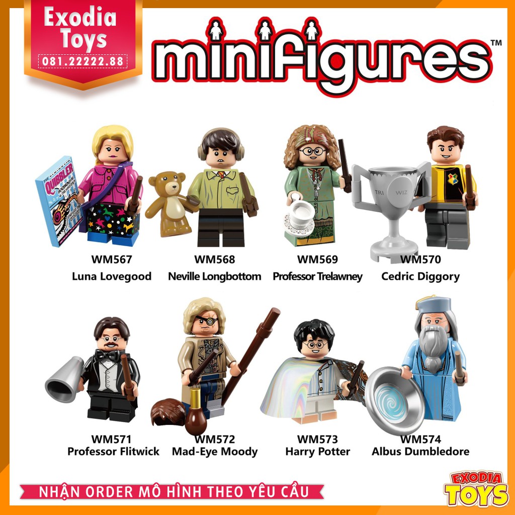 Xếp hình Minifigure Harry Potter cậu bé phù thủy - Đồ Chơi Lắp Ghép Sáng Tạo - WM6041