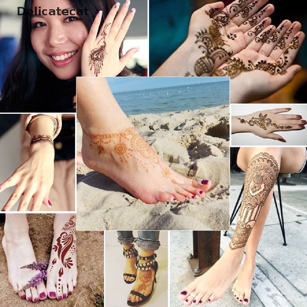 Bộ 3 tuýp màu vẽ Henna tạm thời trang trí cơ thể | BigBuy360 - bigbuy360.vn