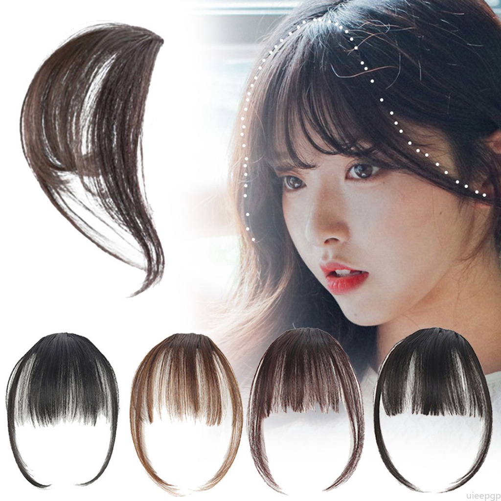 Tóc mái giả mỏng kiểu mái ngang dành cho nữ