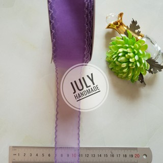 Ruy băng voan viền bèo 4 cm
