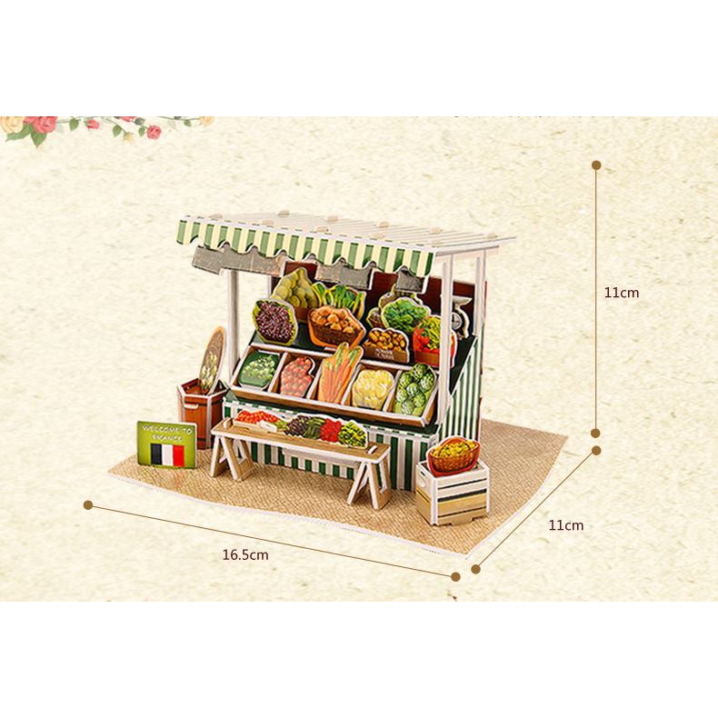 Gian Hàng của Pháp - Mô hình nhà giấy 3D