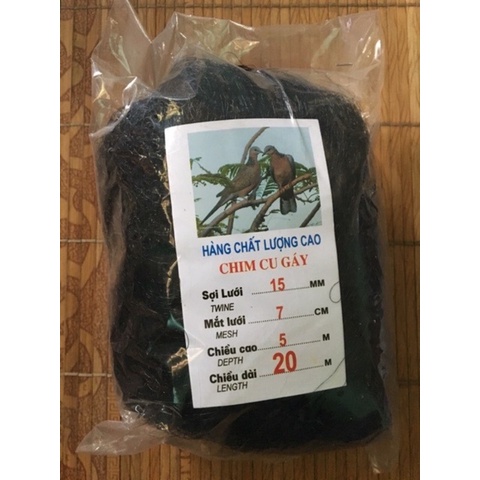 lưới bắt chim 6cm cao 6m dài 100m bắt cu gáy bắt các loại chim to hàng thái lan cực nhậy vip bdshad8