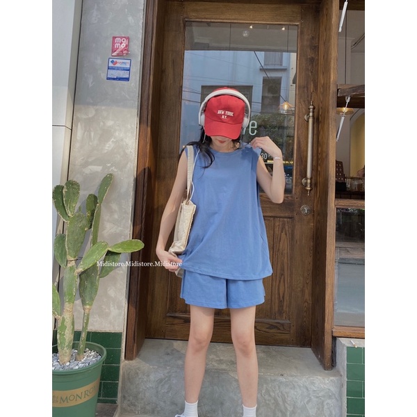 Set áo tank top short (363) (Ảnh/Video tự chụp)