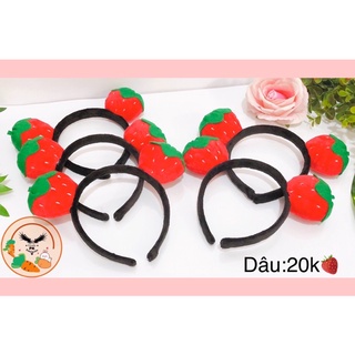 Băng đô cài tóc trái dâu 🍓