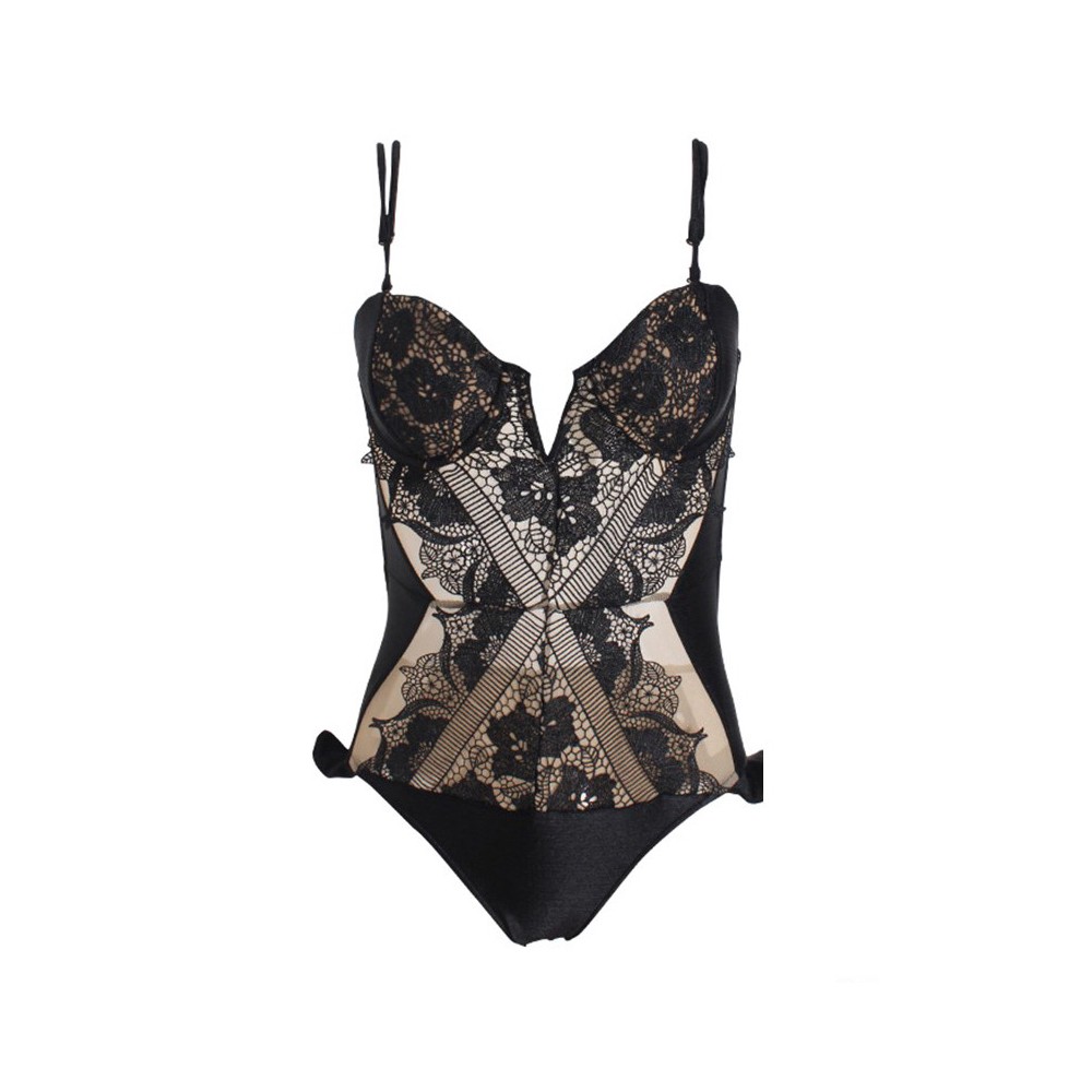 SALE HẾT 🌸 🍀 9.9 Phong cách châu Âu áo tắm đen ren retro phụ nữ bikini một mảnh gợi cảm .. Đẹp . . | BigBuy360 - bigbuy360.vn