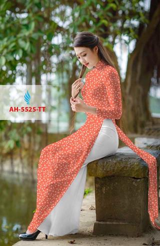 Vải áo dài hoa nhí
