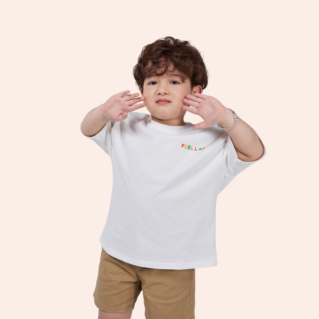 Áo thun cho bé YODY vải cotton thoáng mát in hình icon dễ thương TSK5203