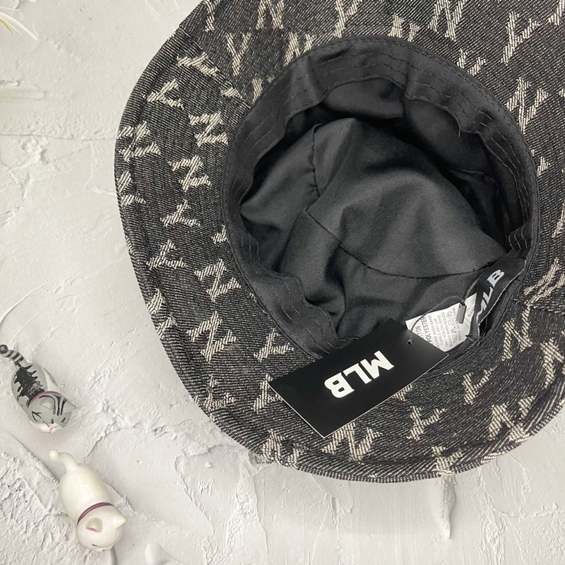 Nón bucket jean thêu N.Y phong cách bụi bặm đơn giản cá tính nam nữ