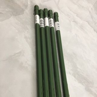 5 ống tre lõi thép bọc nhựa phi 16 x240 cm có màu xanh dùng để chống đỡ làm giàn cho cây leo