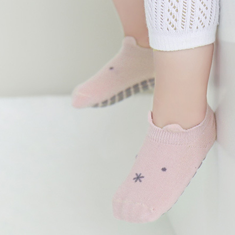 Vớ Cotton Mềm Chống Trượt In Họa Tiết Hoạt Hình Dễ Thương Thời Trang Thu Đông Cho Bé Sơ Sinh