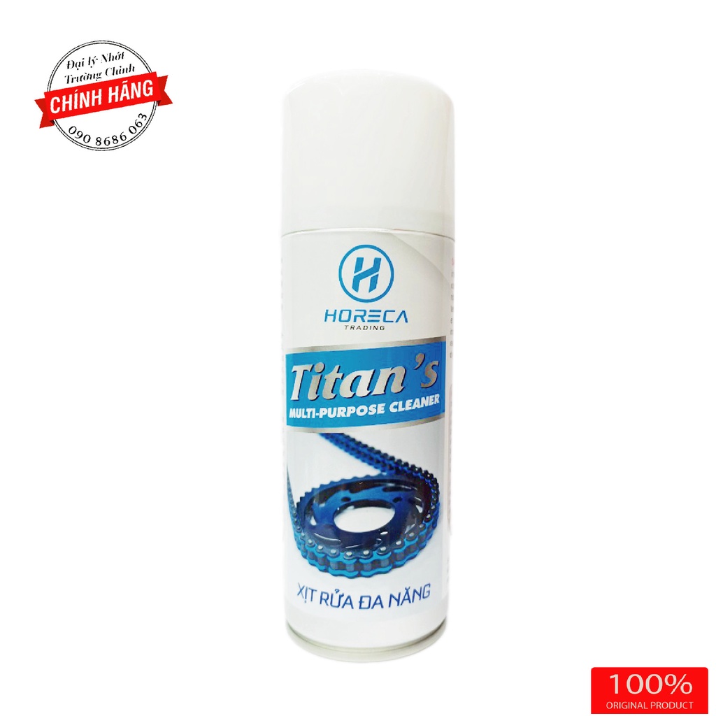 Chai rửa sên, vệ sinh sên Horeca Titan's Chain clean 400ML