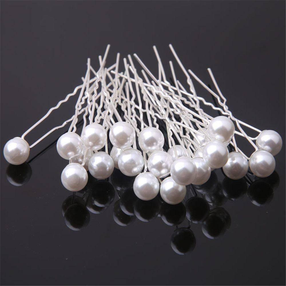 Bộ 20 Trâm Cài Tóc Đính Ngọc Trai Tạo Kiểu Tóc Cho Nữ