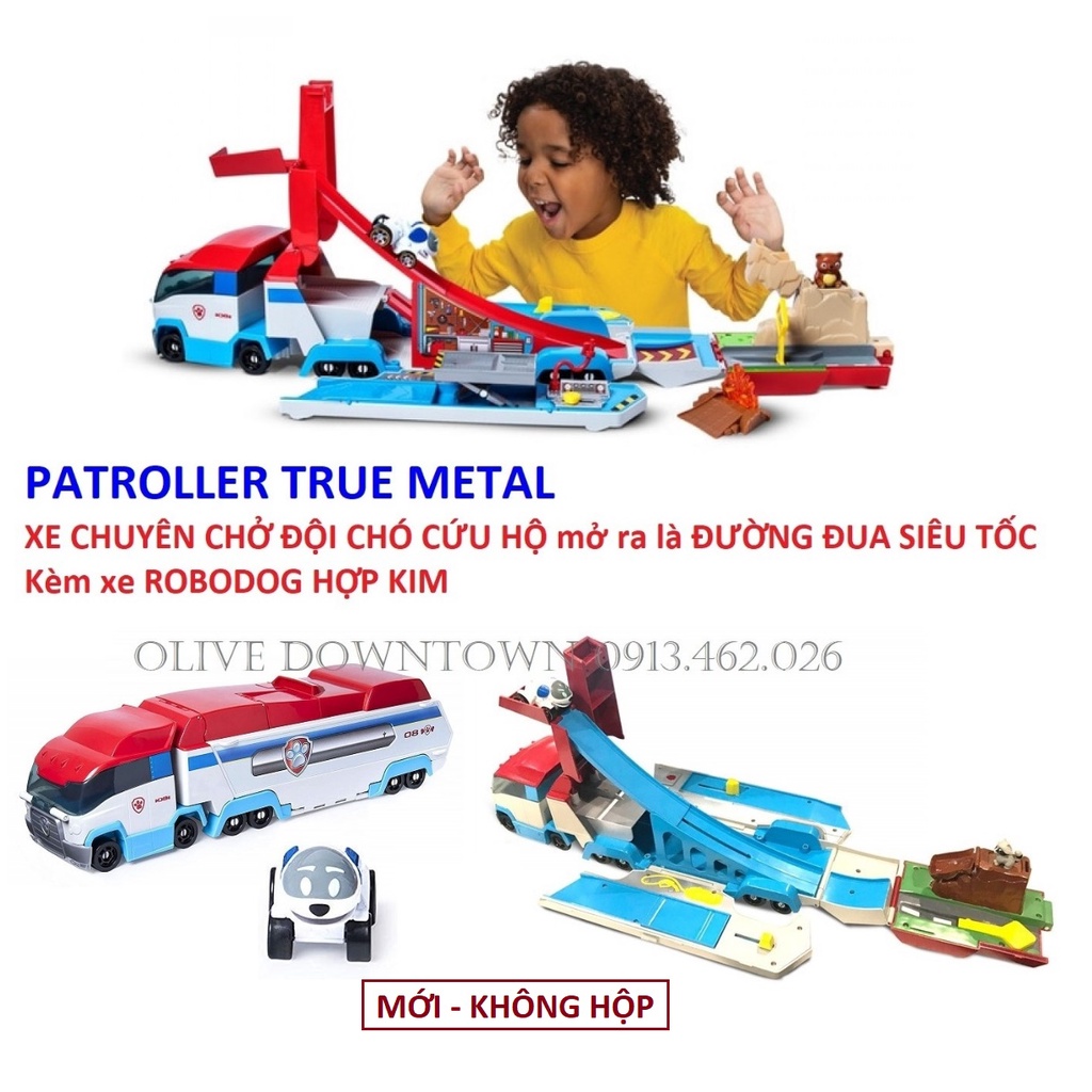 No Box 🔻 Xe Patroller 50cm KÈM Xe Robodog phim Những chú chó cứu hộ - Paw Patrol