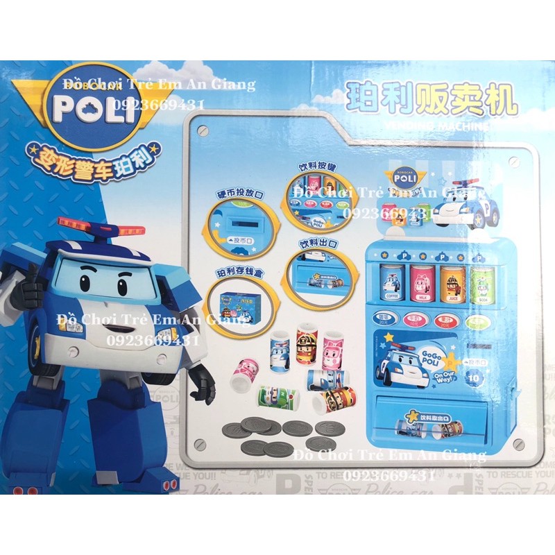 Máy bán nước tự động  Robocar  Poli - Đồ chơi trẻ em