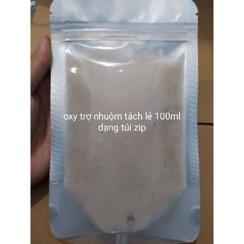 100ml Oxy trợ nhuộm lavox tách lẻ mẫu túi zip | BigBuy360 - bigbuy360.vn