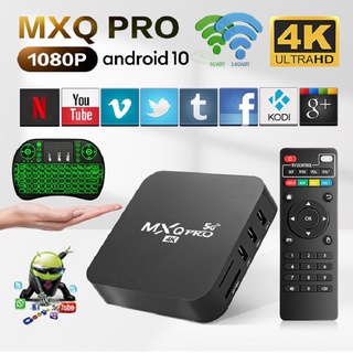 Tv Box MXQ PRO 4K 5G Thông Minh Android 10.0 5G WiFi Ram RK3228A 4GB 64GB HD 3D Android TV Box 1080P Và Phụ Kiện