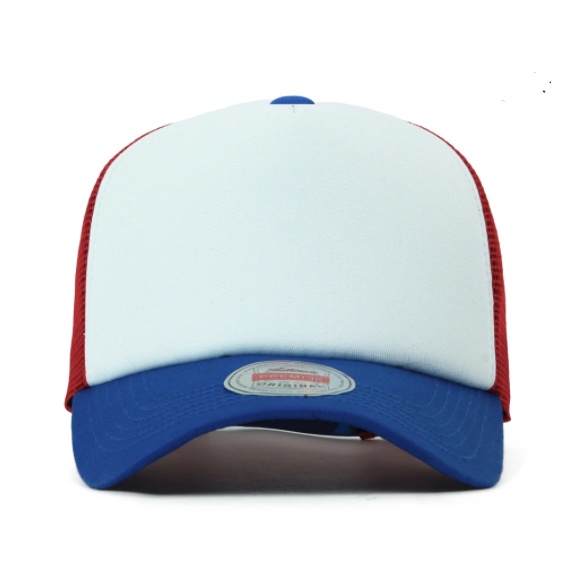 Mũ lưỡi trai nón kết BIG-Sponge two-tone Mesh plain baseball cap Blue/Red  B017 Mũ PREMI3R lưỡi trai phong cách hàn quốc