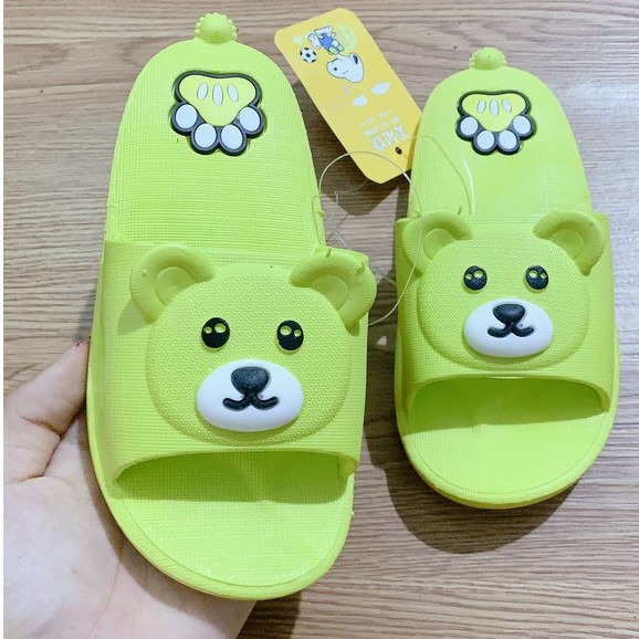 [𝐍𝐄𝐖] Dép Mặt Gấu Siêu Cute Dành Cho Bé, 5 Màu Full size 26-30