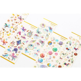 S3 sticker thuỷ tinh viền vàng