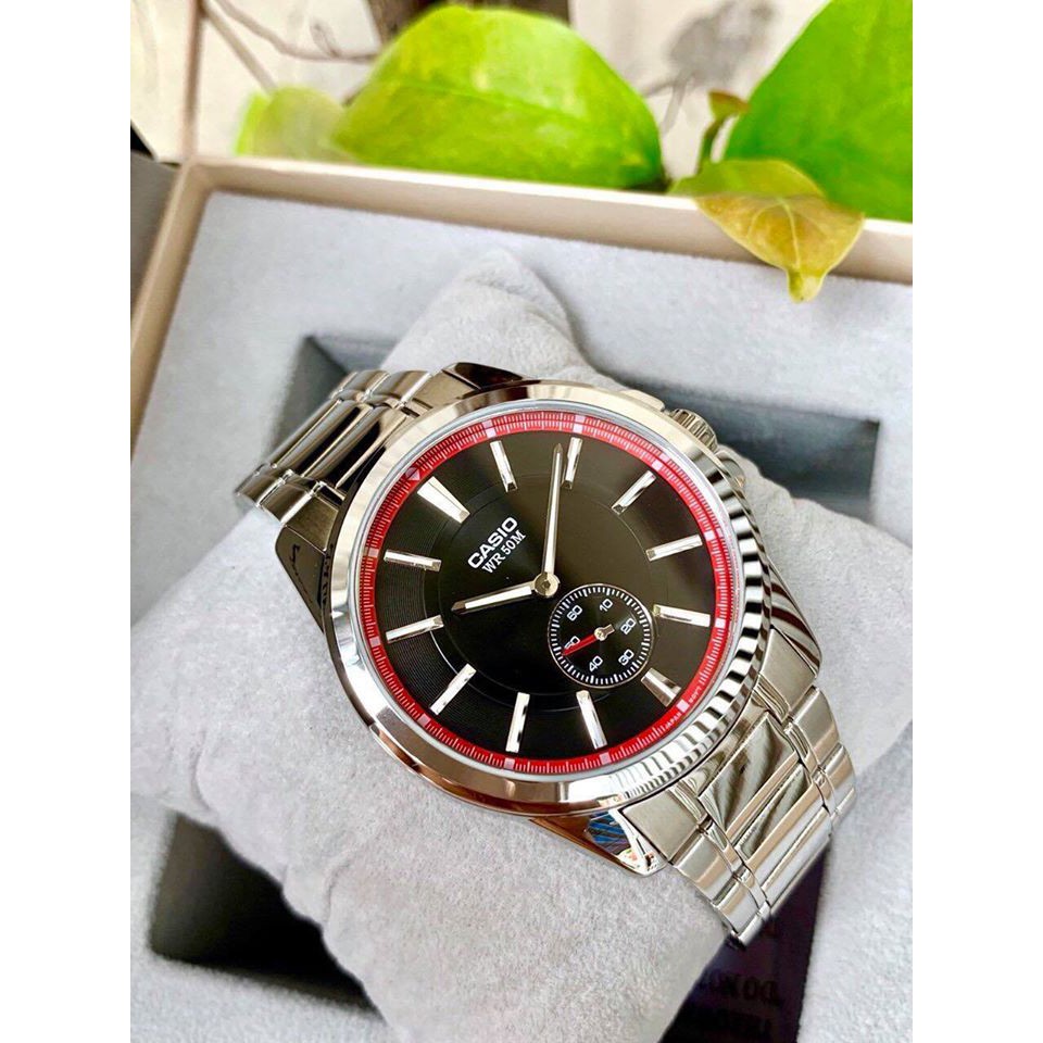Đồng hồ nam dây kim loại Casio Anh Khuê MTP-E101D-1A2VDF