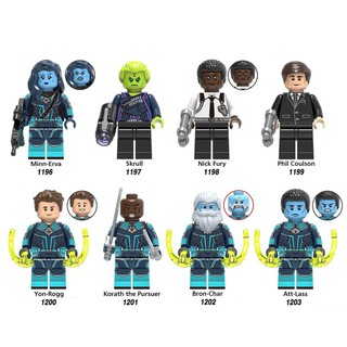 Đồ chơi lắp ráp minifigure nhân vật Captain Marvel và Biệt Đội Starforce X0250