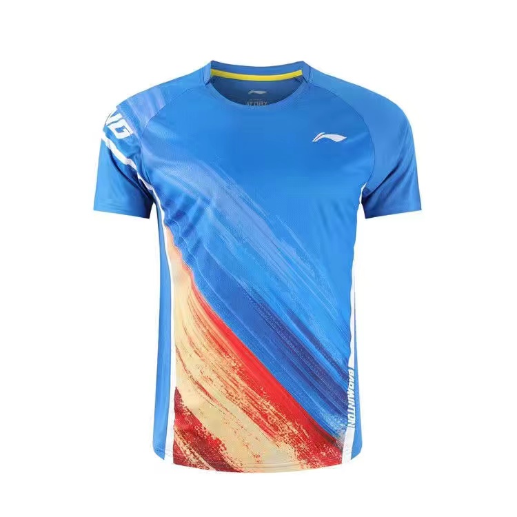 Li Ning 'S Áo Thun Thể Thao Cầu Lông Ngắn Tay Thoáng Khí Nhanh Khô Cho Nam Và Nữ