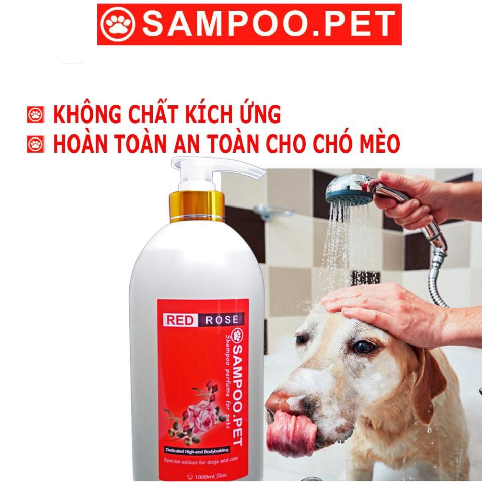 Sữa tắm chó mèo SAMPOO.PET loại sữa tắm nước hoa cho thú cưng thơm tho 22h và mượt lông