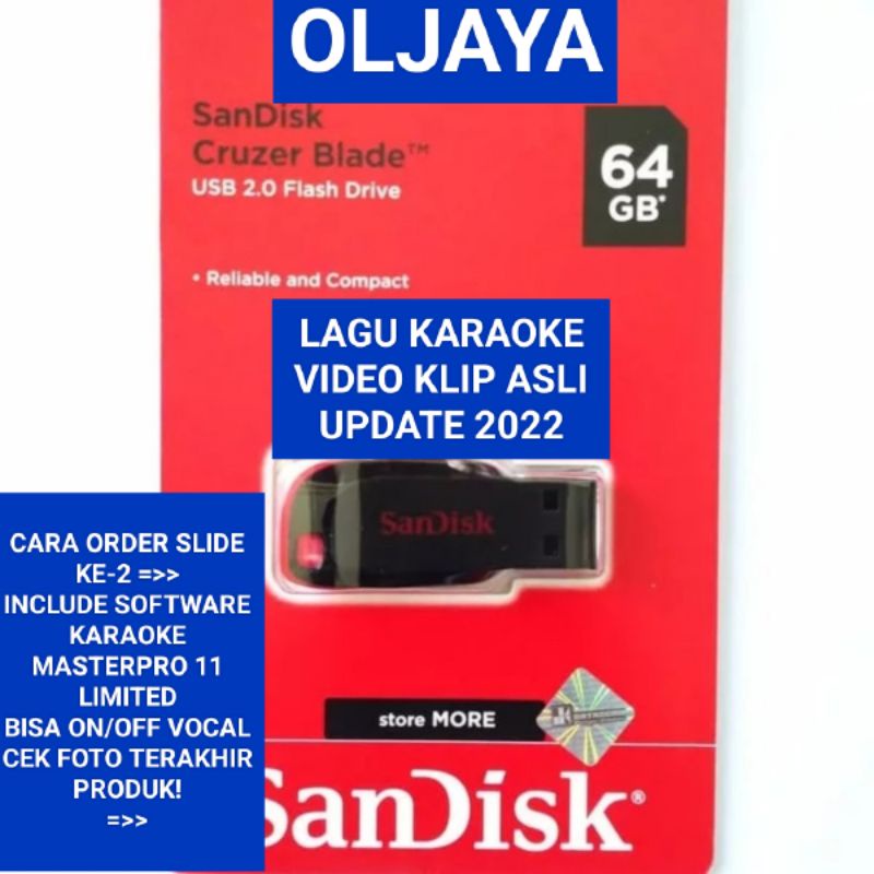 Sandisk Đĩa Cd Ca Nhạc karaoke Dung Lượng 64gb