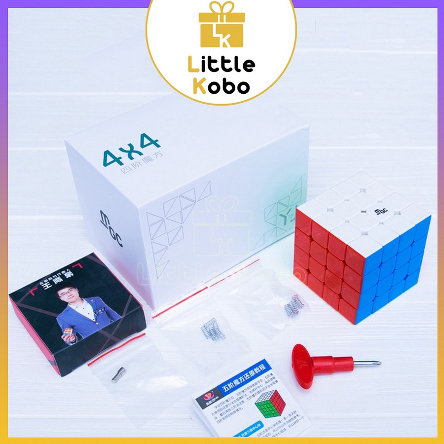 Rubik 4x4 YJ MGC 4x4 Có Nam Châm Stickerless Rubic Không Viền 4 Tầng Đồ Chơi Trí Tuệ