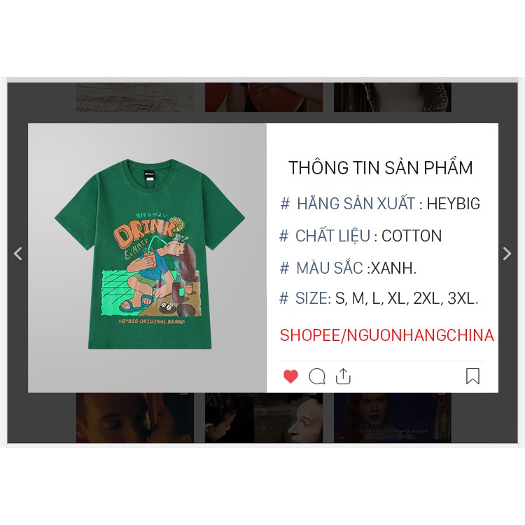 Áo phông Nelly Heybig tay ngắn - Drink