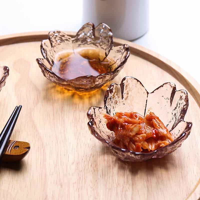 Bát thủy tinh SWEEJAR mini thiết kế hình hoa anh dào dễ thương tiện dụng