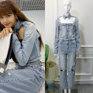 Áo sơ mi jeans Lisa Thanh xuân có bạn 2
