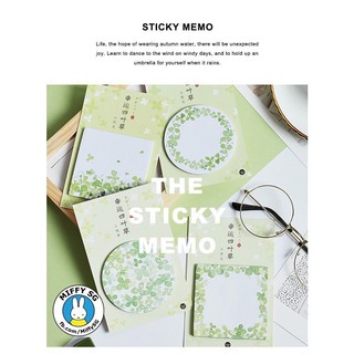 Giấy Note/ Ghi chú CỎ BỐN LÁ MAY MẮN