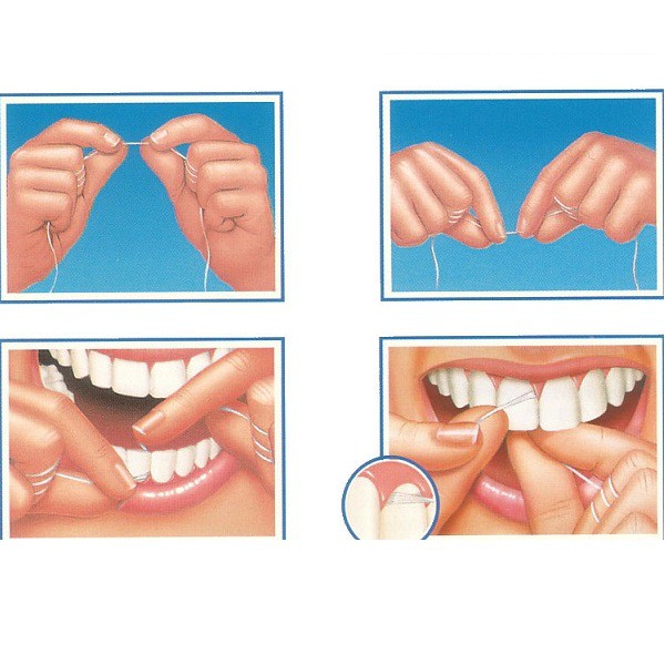 Bộ 3 Chỉ nha khoa chăm sóc răng miệng (5 Mét)