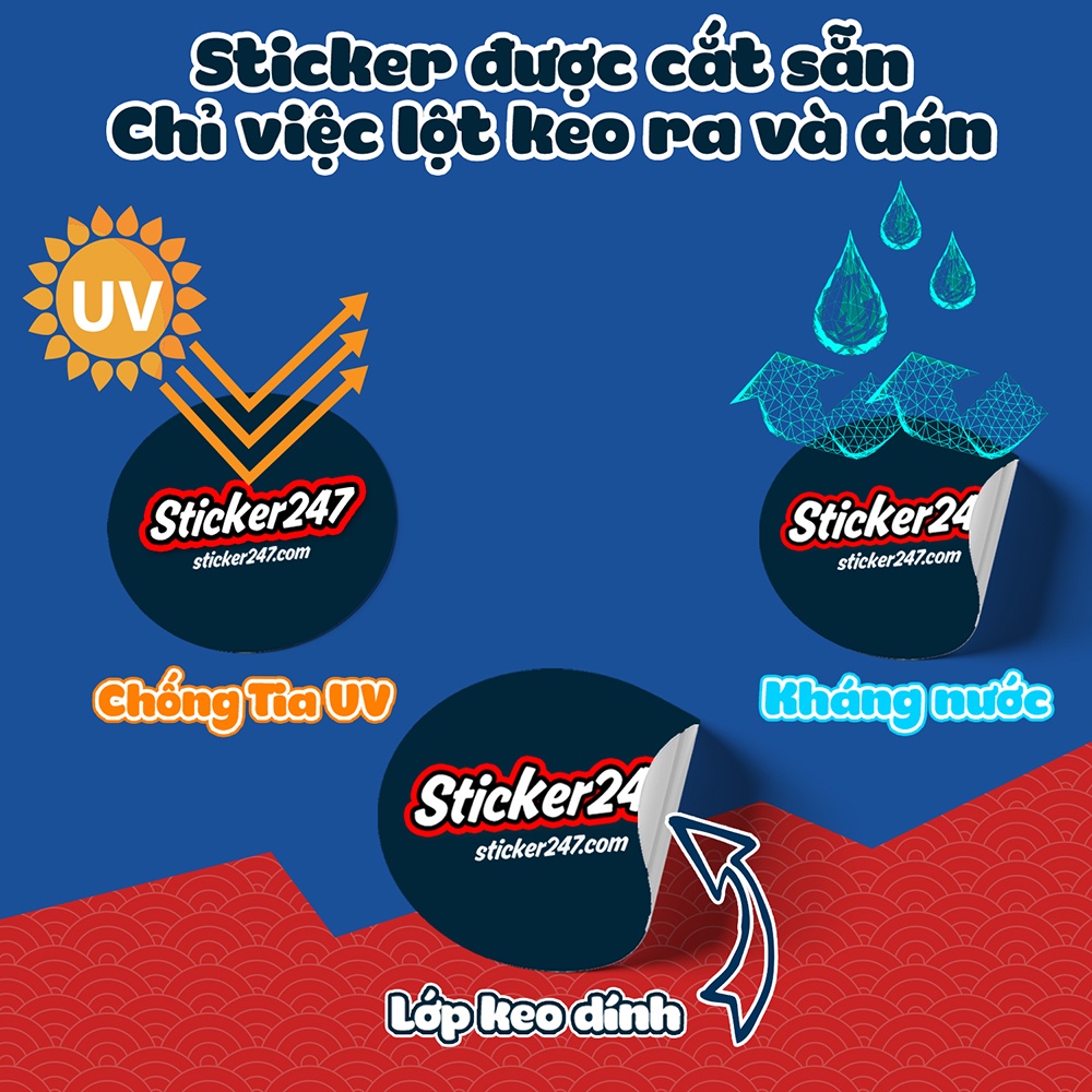Tem Trung Thu Hình Tròn Thỏ Ngọc 🌈𝑭𝒓𝒆𝒆𝒔𝒉𝒊𝒑 Tem Nhãn Decal Bánh Trung Thu -  Sticker Chống Nước, Cắt Sẵn Sang Trọng