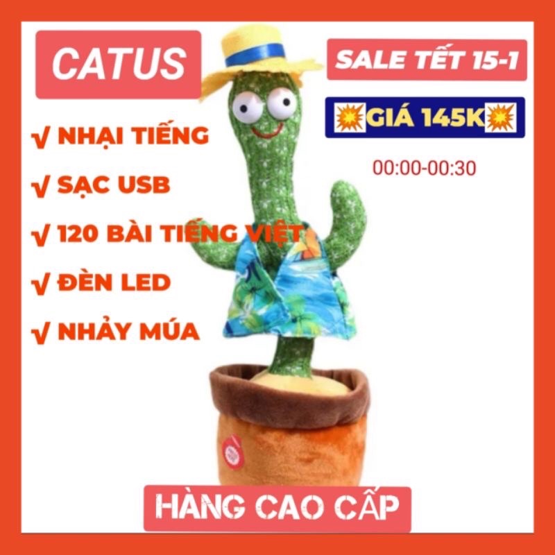 Cây Xương Rồng Nhảy Múa Full Mẫu Mới, Xương Rồng Spuid Games ... Hát 120 Bài Nhạc vs Nhại Giọng (Kèm Sạc Usb + Pin).